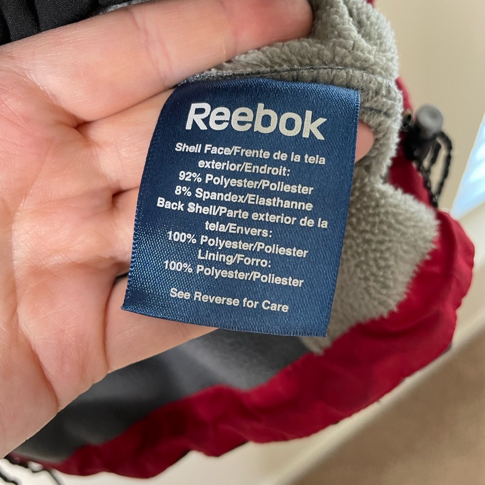Reebok Black/Light Blue Full Zip Jacket Medium - Picture 3 of 4